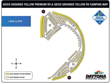 rolex 24 at daytona 2019 camping spots|daytona yellow premium campground map.